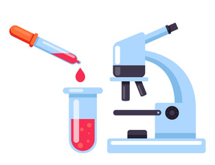 Medical lab laboratory research chemical emblem logo line art abstract concept. Vector graphic design element illustration