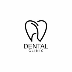 LINE ART DENTAL LOGO DESIGN