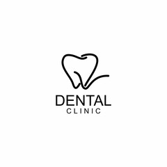 LINE ART DENTAL LOGO DESIGN