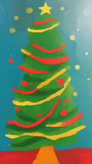 abstract christmas tree