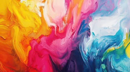 expressive abstract artwork swirling vibrant colors creating fantastical shapes bold brushstrokes dreamlike imagery evocative of emotion and imagination