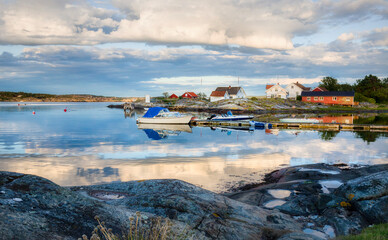 Evening at Andholmen on the Beautiful Island of Herfoel, Hvaler, Norway