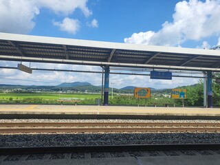 Obraz premium 기차역