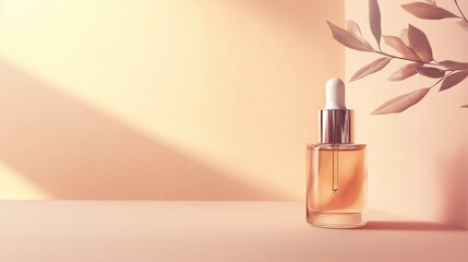 Luxury Serum Bottle mockup in Soft Light