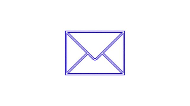 gmail icon animation on whate background. email, massege