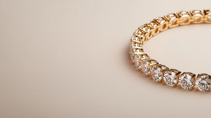 A tennis bracelet with diamonds isolated on a white background, each gemstone reflecting flawless clarity diamond tennis bracelet, gemstone, clarity