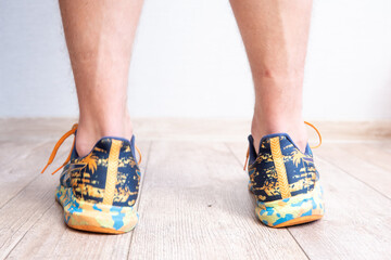 Close-Up of Excessive Foot Pronation - Concept of Proper Footwear Selection