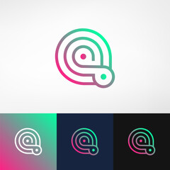 The "Q Unique Infinity" logo showcases a modern, minimalist design with a single monoline forming a stylized 'Q' intertwined with an infinity symbol, symbolizing timelessness and uniqueness.