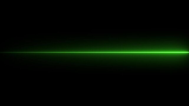 Glowing neon line animatiom on black background. Abstract Light Effect Element Design