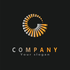 Fototapeta premium G letter logo design .company logo.luxury logo