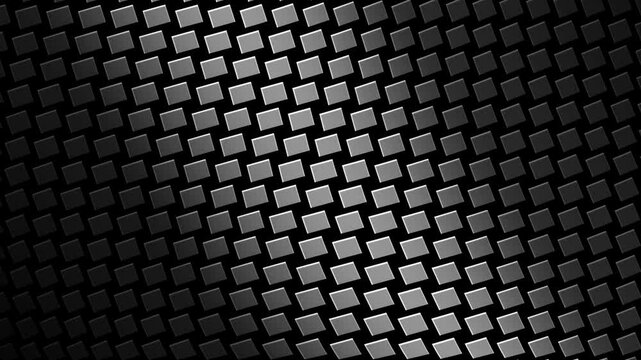 animated video with a background of boxes moving like waves with silver color. moving box background footage.