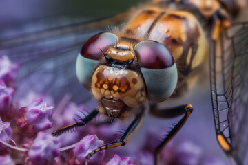 Dragonfly in the wild. Beautiful extreme close-up. Printable photo with Instant Download. Digital photography. Art Decor. Digital art.