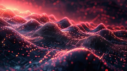 Big Data. Abstract digital futuristic wireframe vector illustration on technology background. Data mining and management concept. Hand drawn art.