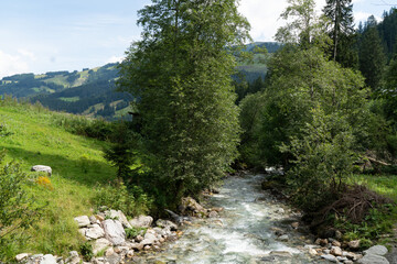 Small river near Aschau near the kitzbüheleralpen