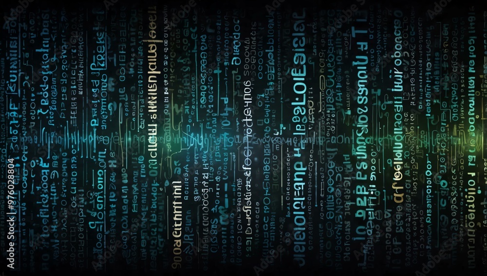 Poster background of technological concepts.