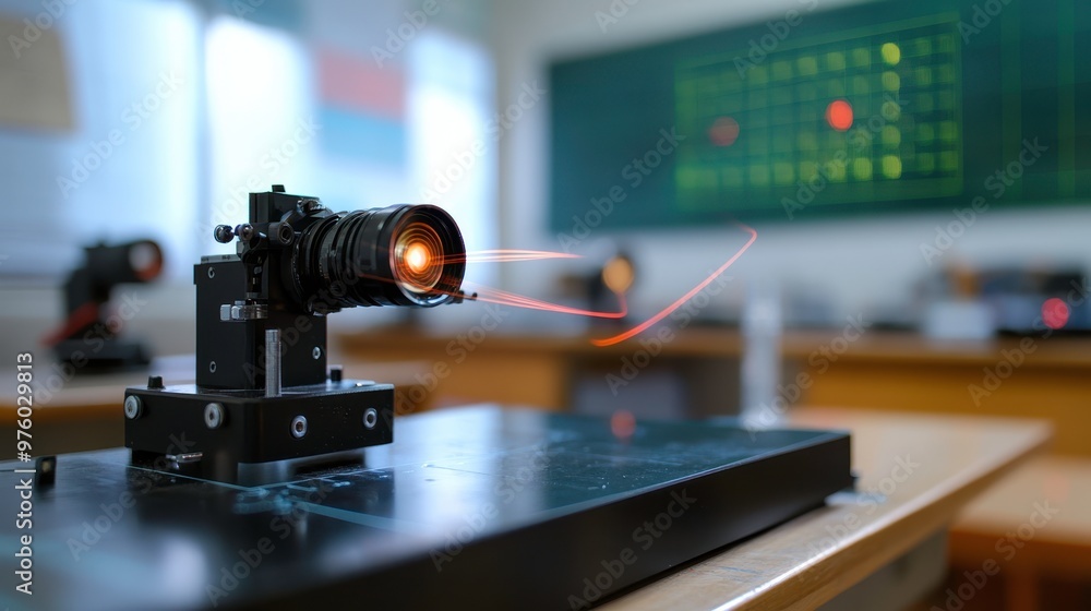 Aufkleber understanding the diffraction of light in a school physics experiment