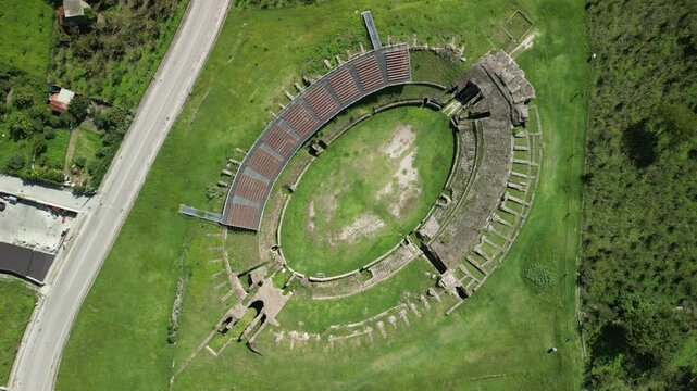Avella's roman ruins, archeology Roman amphitheatre, italy
