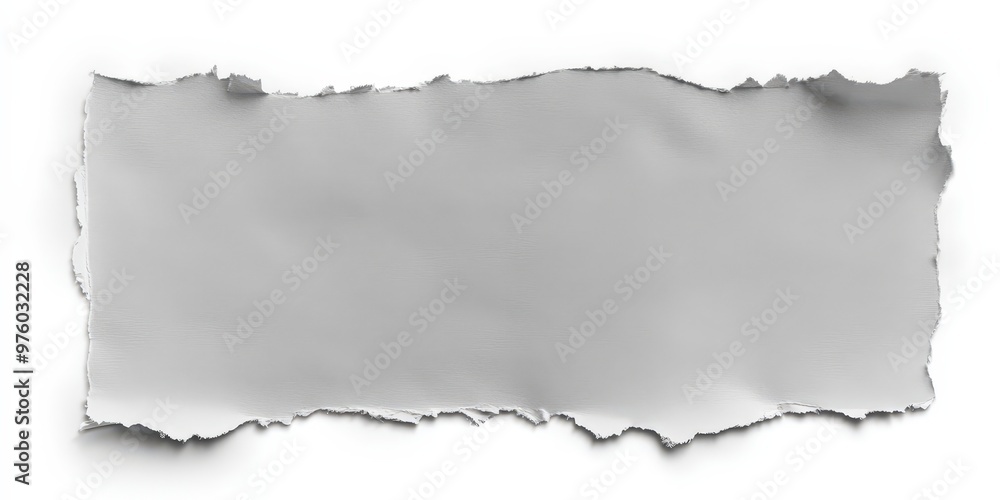 Poster torn paper texture with rough edges for background use