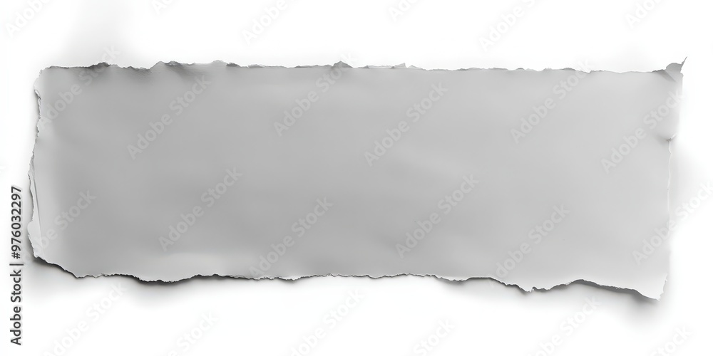 Poster torn paper texture with rough edges for background use