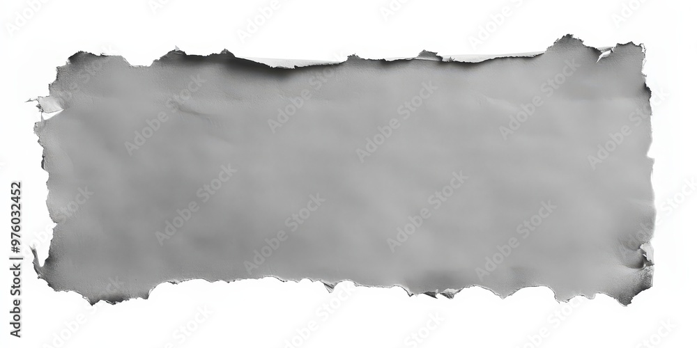 Poster torn paper texture with rough edges for background use
