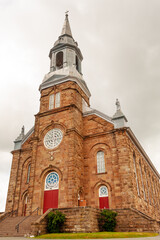 Catholic Saint-Pierre church built in 1893 in the village of Cheticamp, Cape Breton Island, Nova...