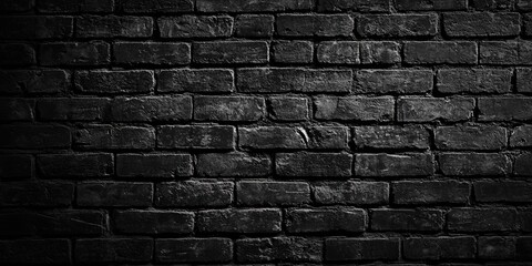 
Textured Black Brick Wall Background for Design Projects