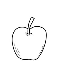 Apple Fruit Outline 