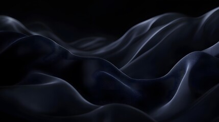 Obraz premium A dark gray abstract background with flowing, organic shapes that resemble mountainous forms