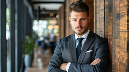 Professional portrait of a man in a formal suit