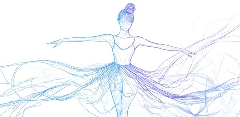 sketch of a ballerina