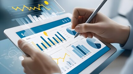 Interactive Data Visualization on a Tablet Screen