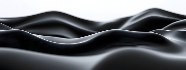 Obraz premium A dark gray abstract background with flowing, organic shapes that resemble mountainous forms