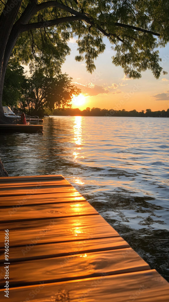 Wall mural summer sunset