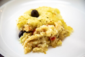 Traditional codfish à la Zé do Pipo