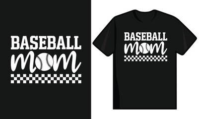 Baseball Mom T Shirt Design