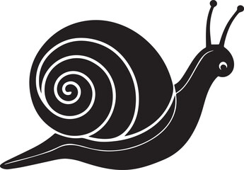 snail silhouette vector art. © Lovely