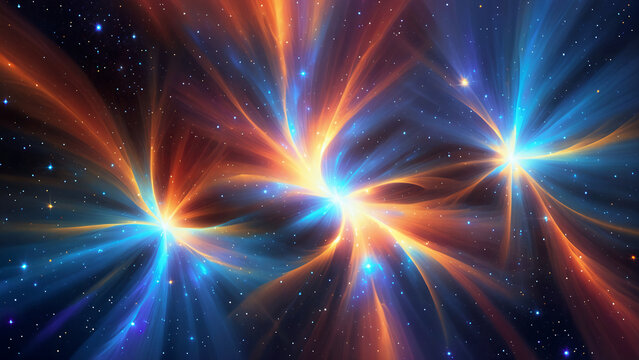 Abstract nebula themed space scene