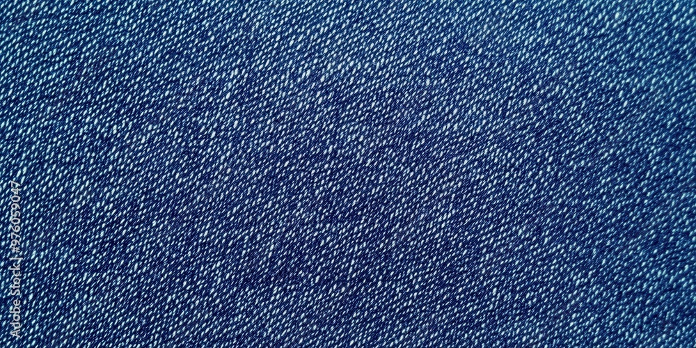 Poster blue denim fabric texture with diagonal weaving patterns and soft lighting, creating a classic and r