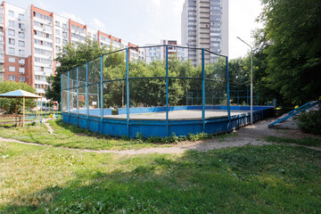 children's playground on the territory of an apartment building