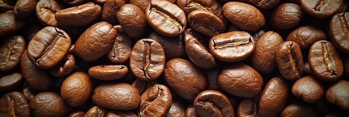 Obraz premium Rich Brown Coffee Beans for Premium Beverage Creation