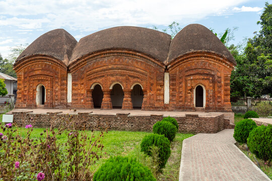 Bara Anhik Mandir in Puthia temple complex Puthia, Bangladesh.