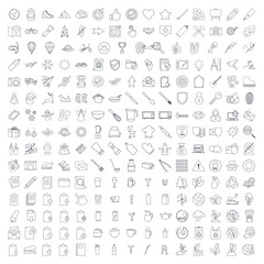 icon pack symbol template for graphic and web design collection logo vector illustration