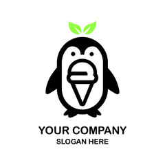 a black and white image of a penguin with a mouth open.