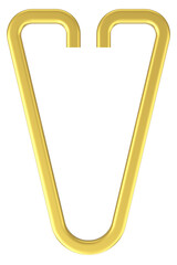 3D illustration of Paper Clip.