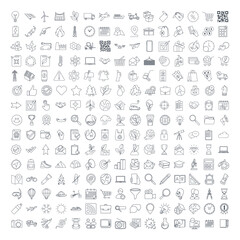 icon set symbol template for graphic and web design collection logo vector illustration
