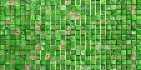 Fototapeta premium Seamless broken green tile texture concept of destroy for backgrounds, flooring, and design projects