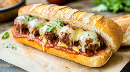 Delicious Meatball Sub