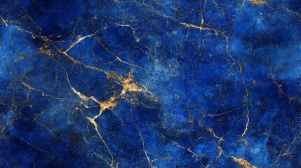 Naklejka premium A highly detailed texture deep rich blue tones with subtle golden flecks