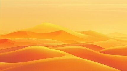 Golden Desert Dunes