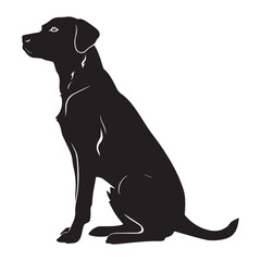 Labrador Retriever silhouette portrait, Dog silhouette Dog paw silhouette Dog face Sitting dog silhouette